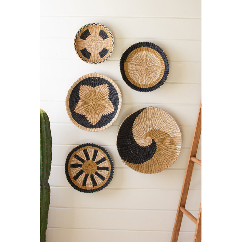 5 Piece Round Seagrass Wall Décor Set AllModern